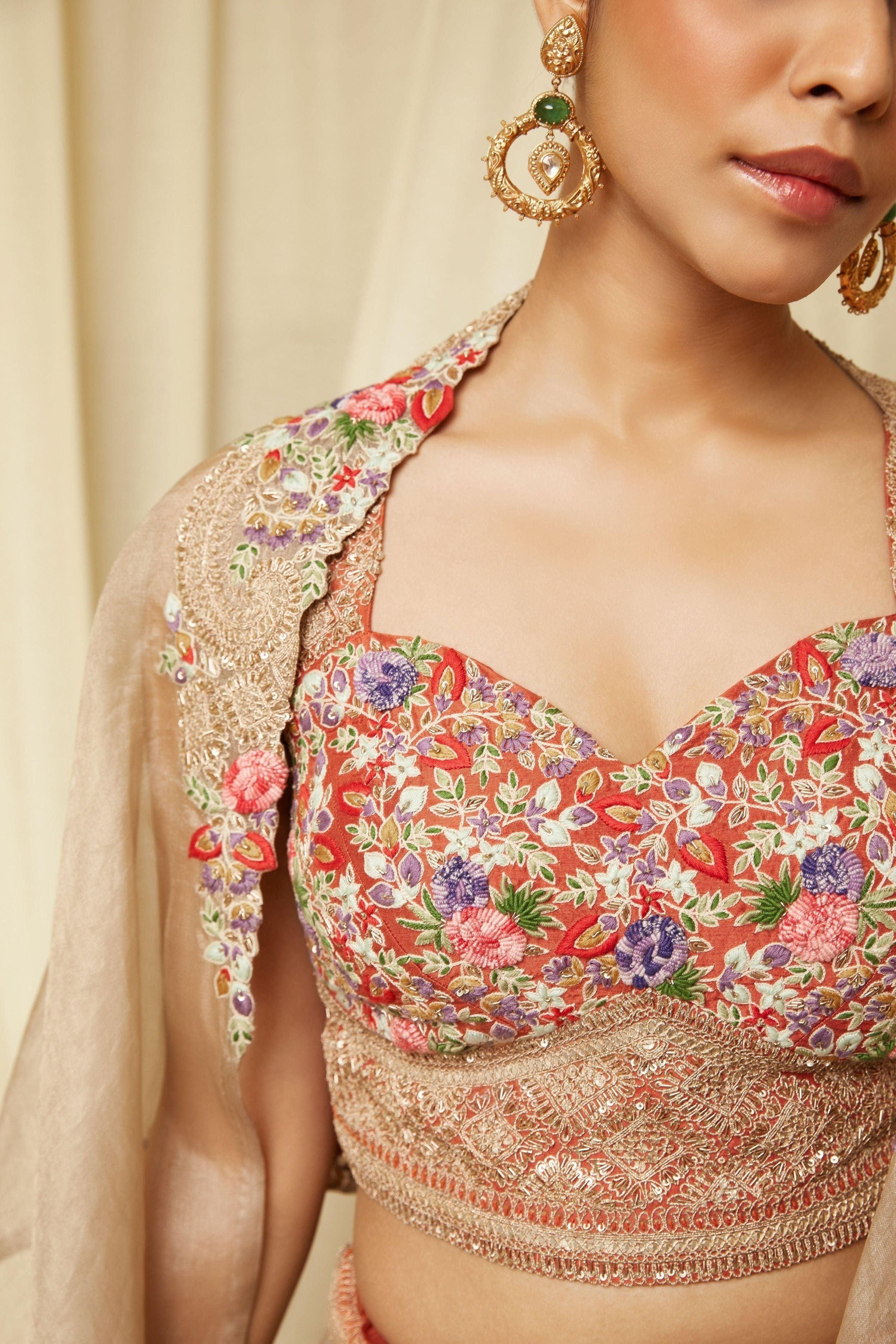 Golden Dori Indo-Western Dress - Mokshaa