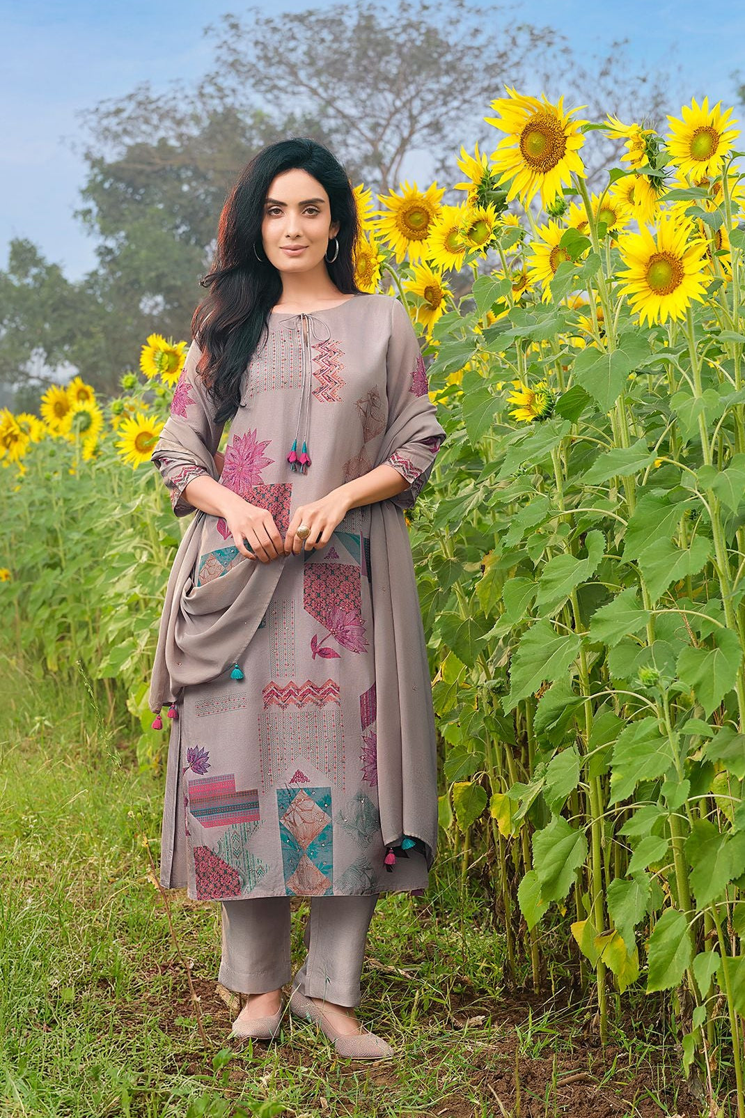 Mauve Salwar Set