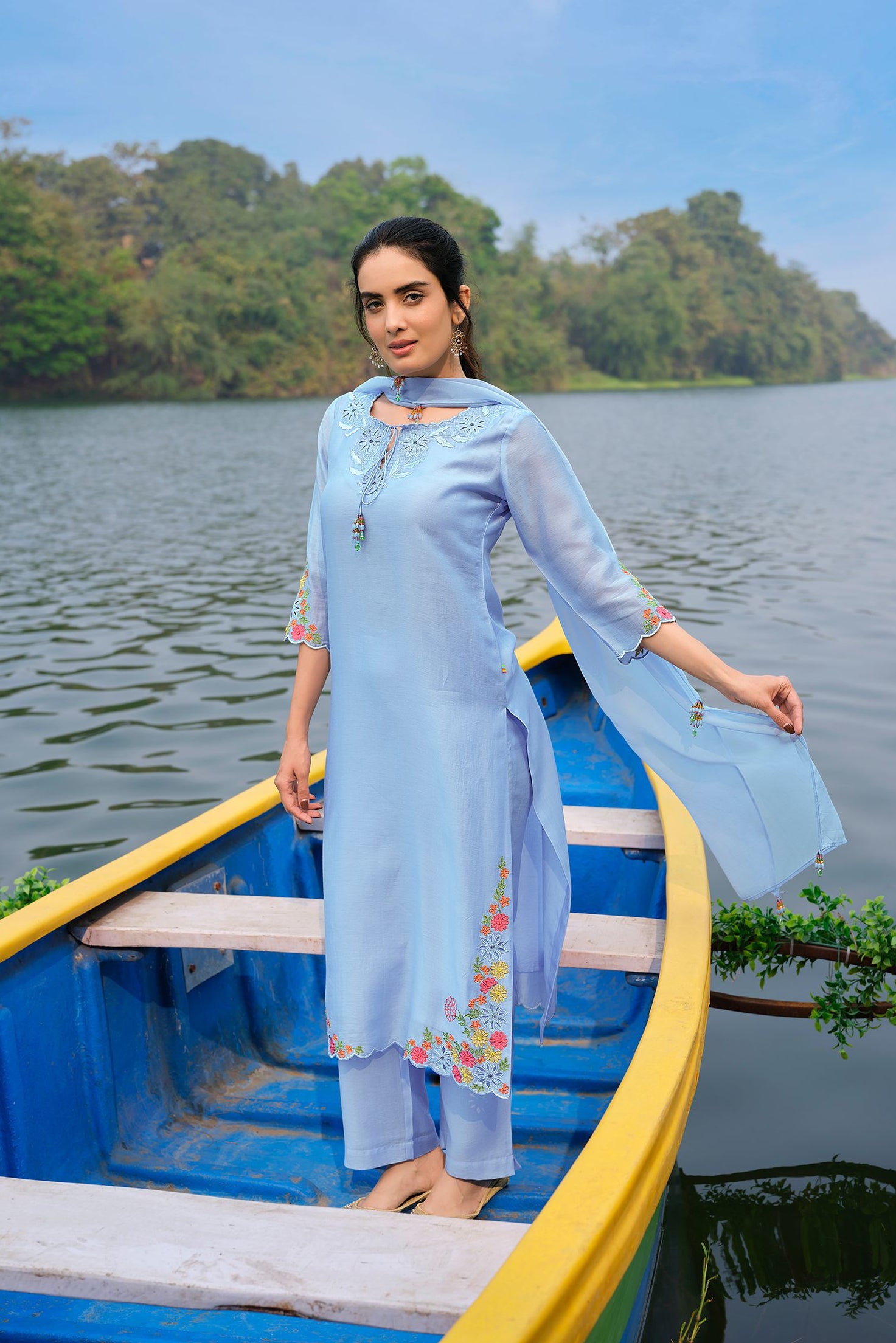 Sky Blue Salwar Set