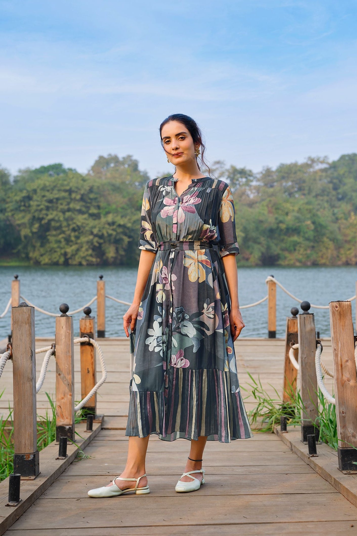Multicolour Printed Dress