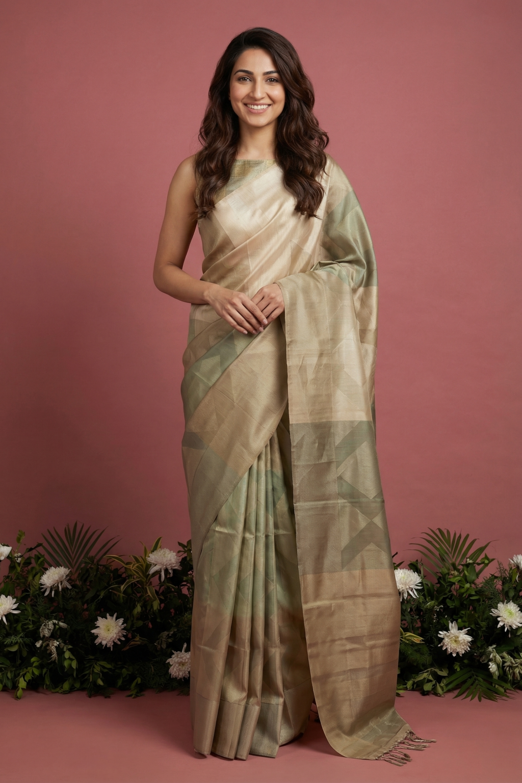 Multi Color Soft Silk Saree with Zari Woven Body