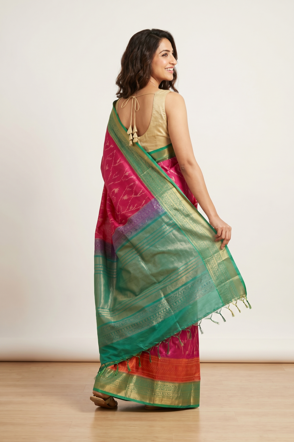 Pink Soft Silk Saree