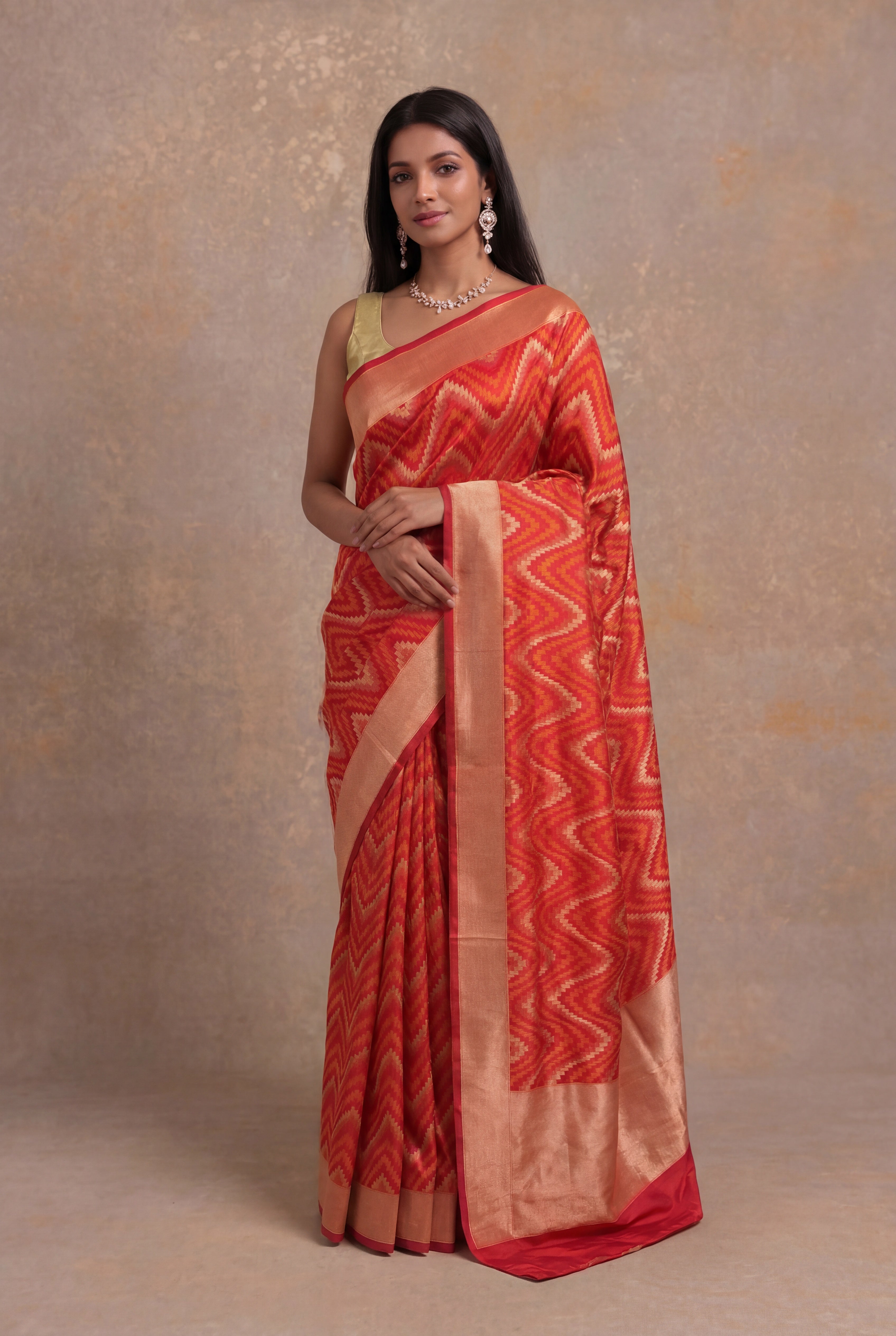 Red Banarasi Silk Saree