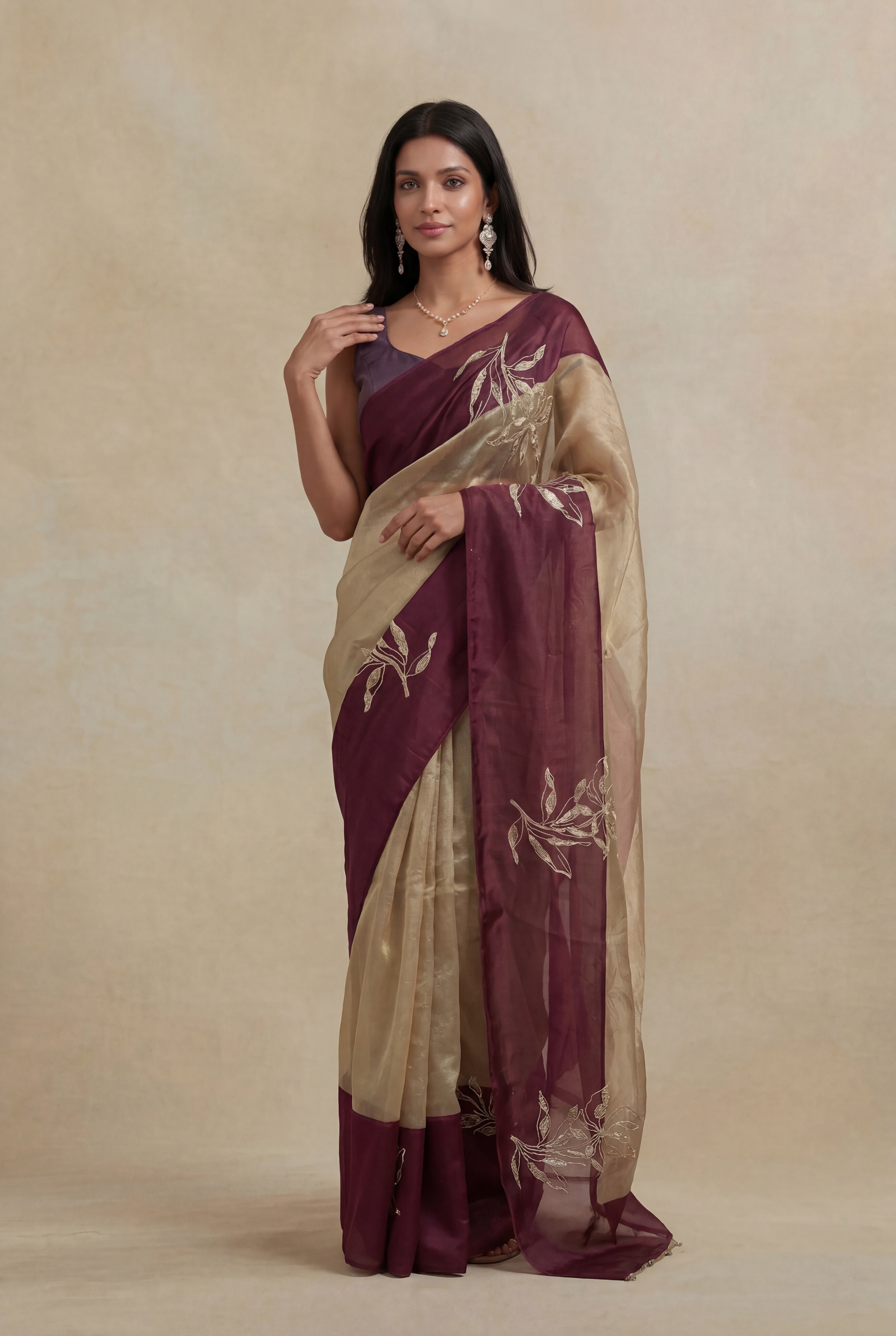 Gold Tissue Silk Saree