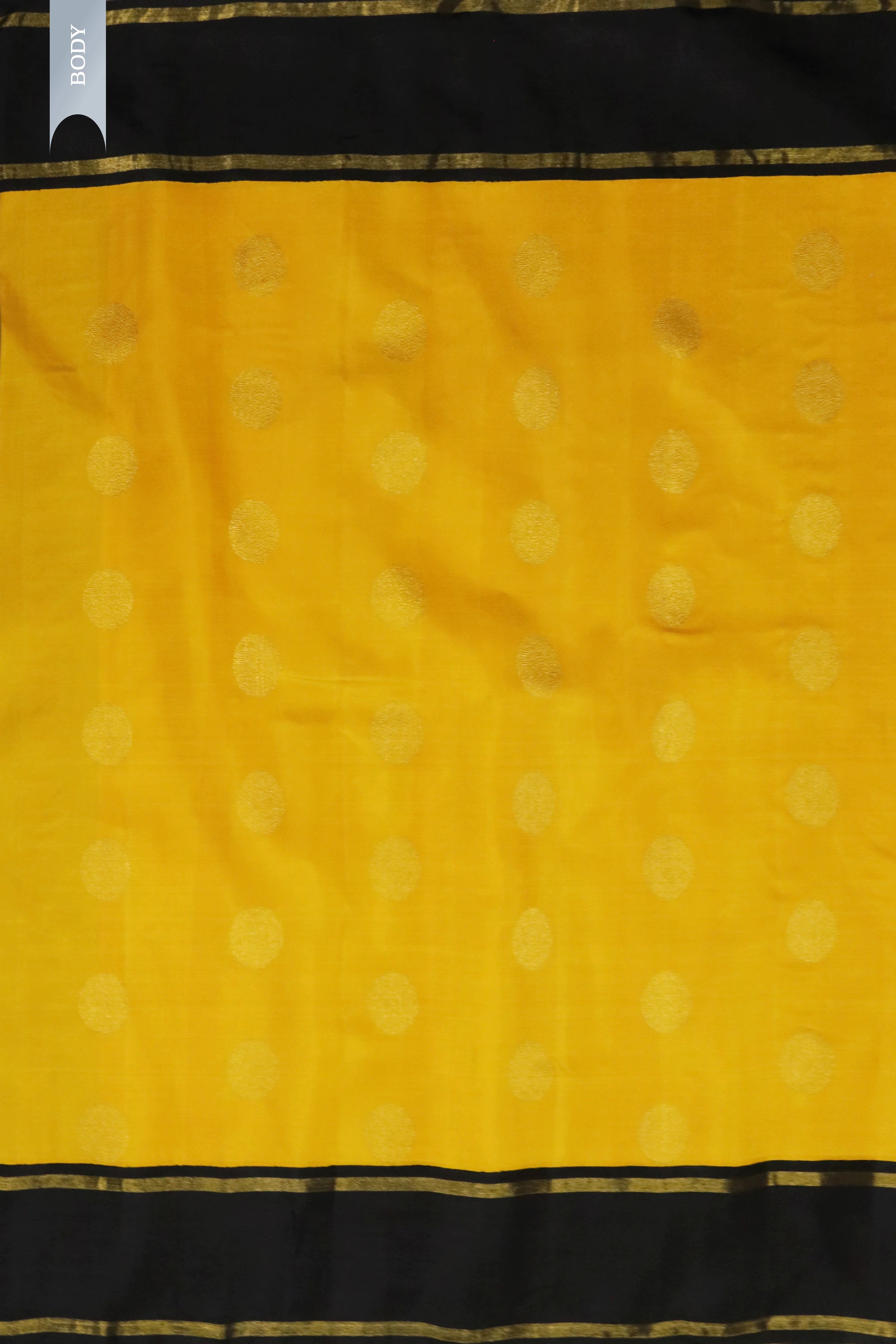 Mustard Kanchivaram Silk Saree - Mokshaa