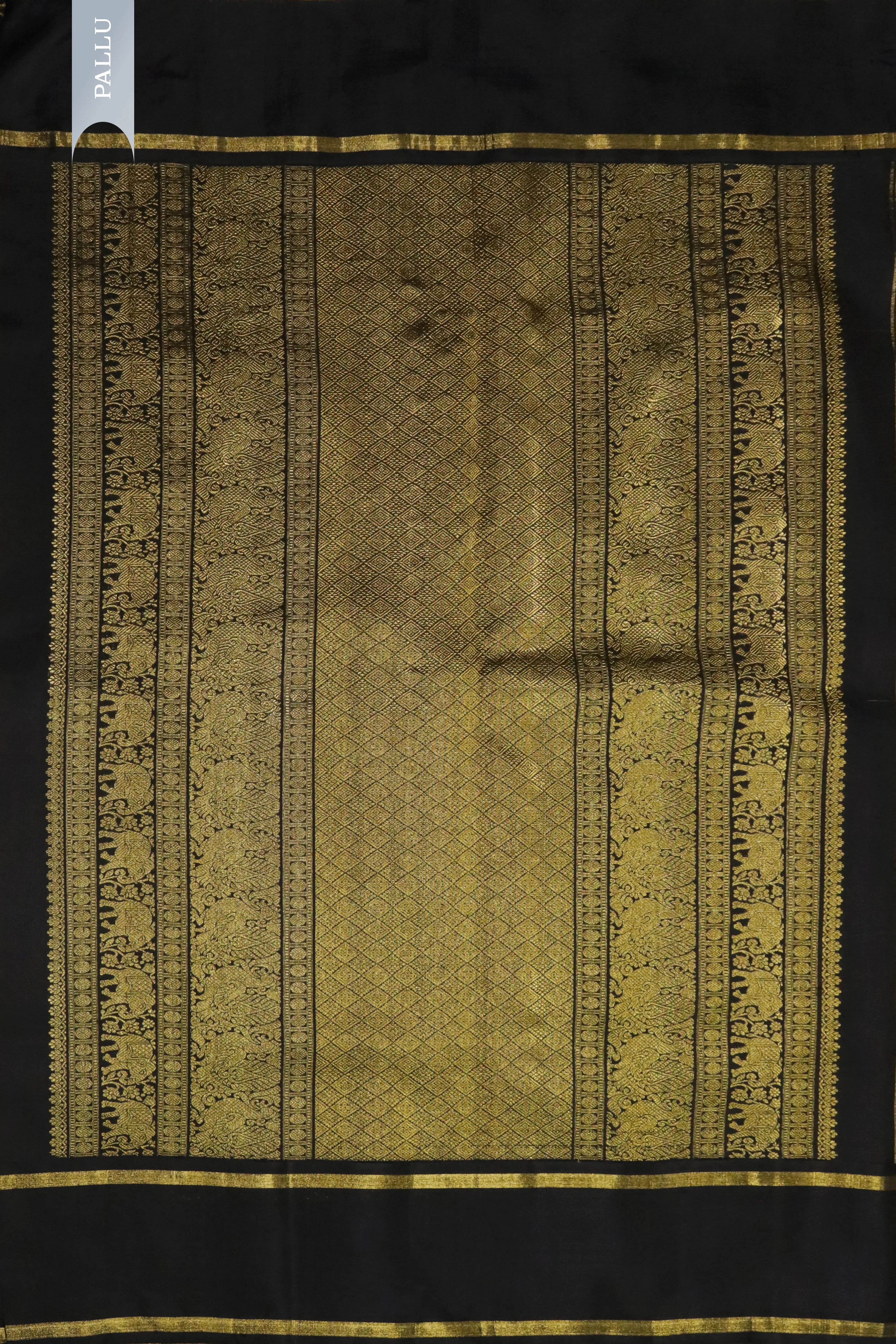 Mustard Kanchivaram Silk Saree - Mokshaa